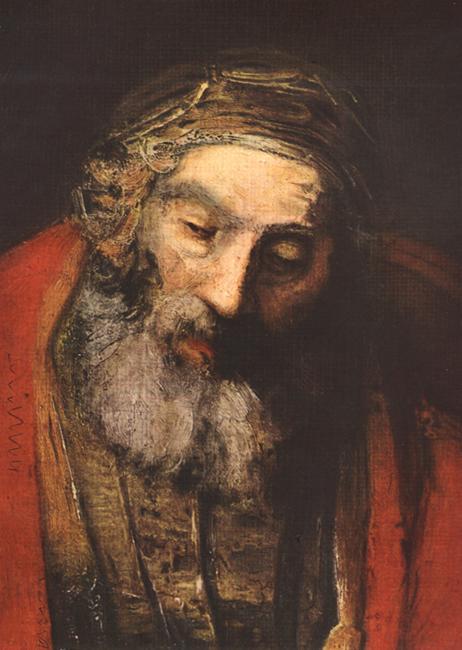 REMBRANDT Harmenszoon van Rijn The Return of the Prodigal Son (detail) Sweden oil painting art